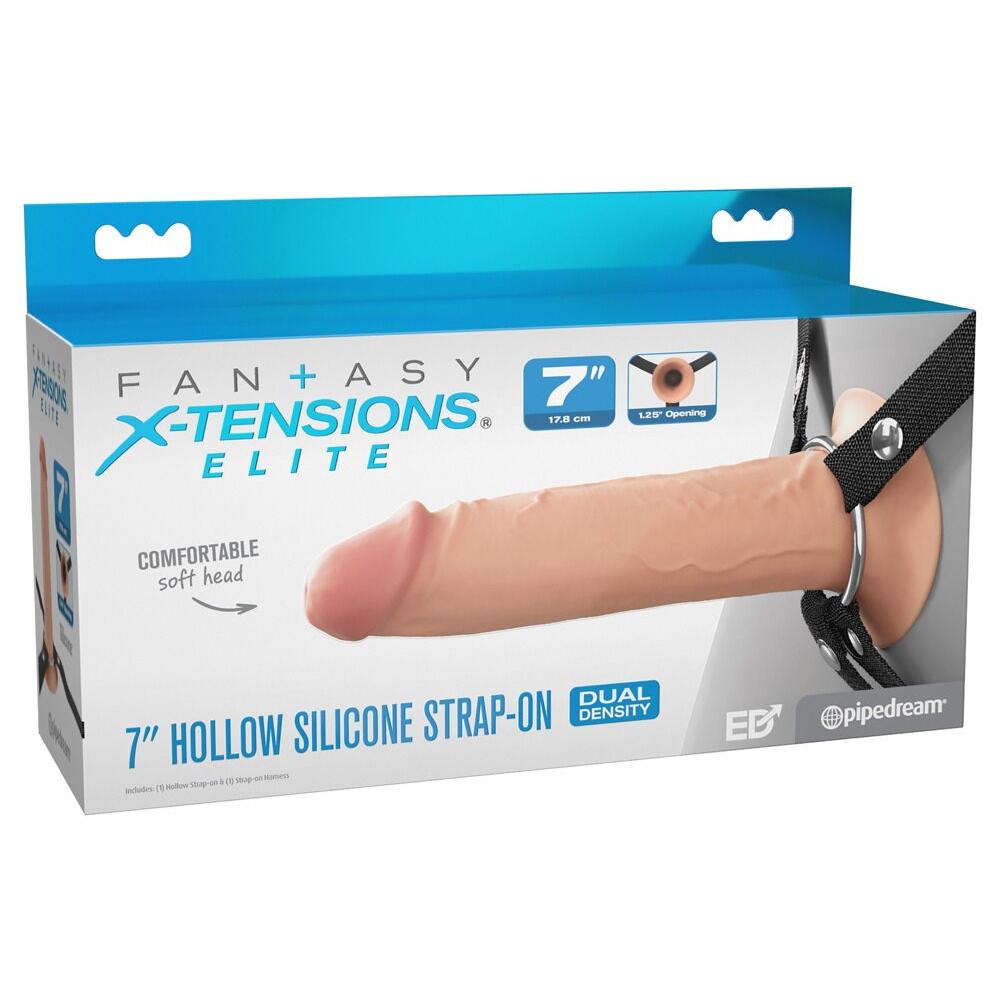 Hollow Silicone Strap-on Fantasy X-Tensions Elite 19,1 cm