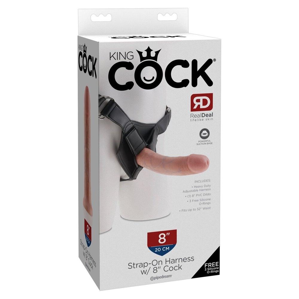 Strap-on with 8 Inch ? King Cock Harness med Dildo