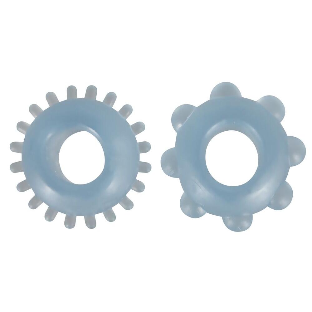 Cock Ring Set - 2 strukturerte ringer