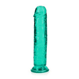 Rett Realistisk Dildo i Klar Grønn