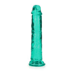 Rett Realistisk Dildo i Klar Grønn