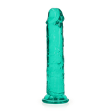 Rett Realistisk Dildo i Klar Grønn