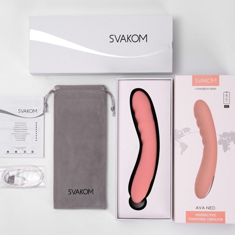 Ava Neo Støtvibrator i Rosa fra Svakom