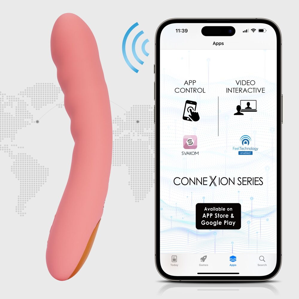 Ava Neo Støtvibrator i Rosa fra Svakom