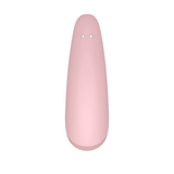 Rosa Satisfyer Curvy 2+ lufttrykksvibrator og G-punkt stimulator med C-formet design.