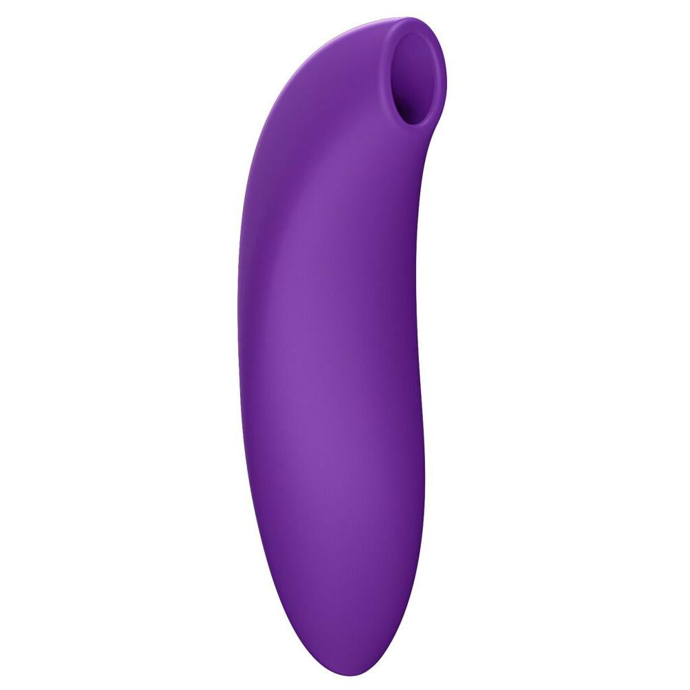 Lilla We-Vibe Melt 2 lufttrykksvibrator med glatt silikonoverflate og ergonomisk, buet design.