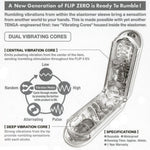 Tenga Flip Zero EV med Vibrator - Hvit