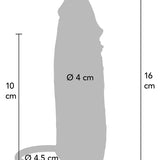 Hydrated Skin Vibrating Penis Sleeve 16 cm