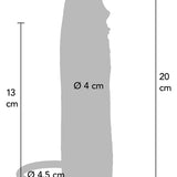 Hydrated Skin Vibrating Penis Sleeve 20 cm - penishylse